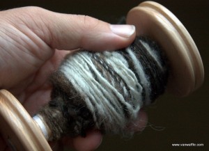 Spun from Chassagne roving