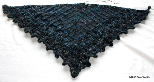 Unblocked Nicobar pigeon shawl